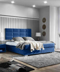 Designer Boxspringbett Multi mit Matratze & Topper - Luxano