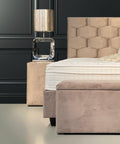 Designer Boxspringbett Palermo inkl. Matratze & Stauraum - Luxano