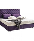 Designer Boxspringbett Roma mit Matratze & Topper - Luxano