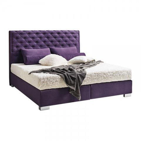 Designer Boxspringbett Roma mit Matratze & Topper - Luxano