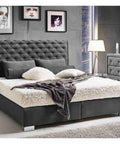 Designer Boxspringbett Roma mit Matratze & Topper - Luxano