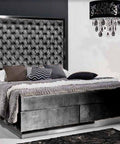 Designer Boxspringbett Venice mit Matratze & Topper - Luxano