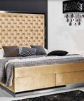 Designer Boxspringbett Venice mit Matratze & Topper - Luxano