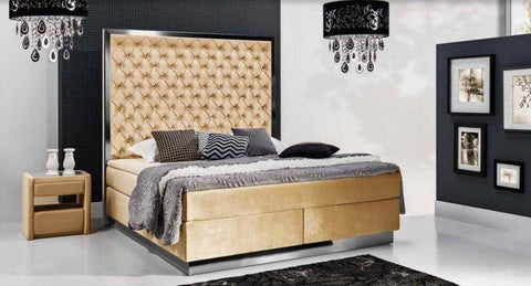 Designer Boxspringbett Venice mit Matratze & Topper - Luxano