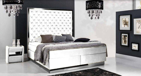 Designer Boxspringbett Venice mit Matratze & Topper - Luxano