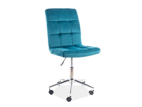 Designer Drehstuhl Ellie Velvet Aqua-Luxano