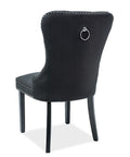 Designer Stuhl Chester Velvet Black-Luxano