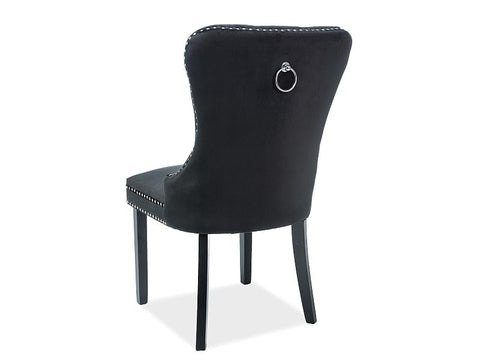 Designer Stuhl Chester Velvet Black-Luxano