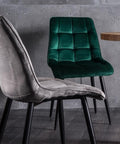 Designer Stuhl Chico Velvet Green-Luxano