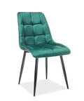 Designer Stuhl Chico Velvet Green-Luxano