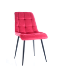 Designer Stuhl Chico Velvet Red-Luxano