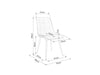 Designer Stuhl ChicoGold Velvet Grey-Luxano