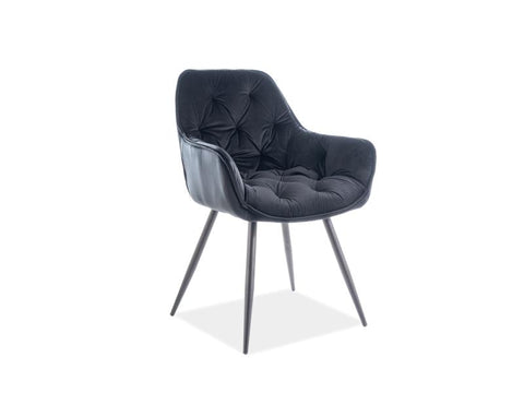 Designer Stuhl Eternity Velvet Black-Luxano