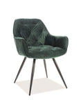 Designer Stuhl Eternity Velvet Green-Luxano