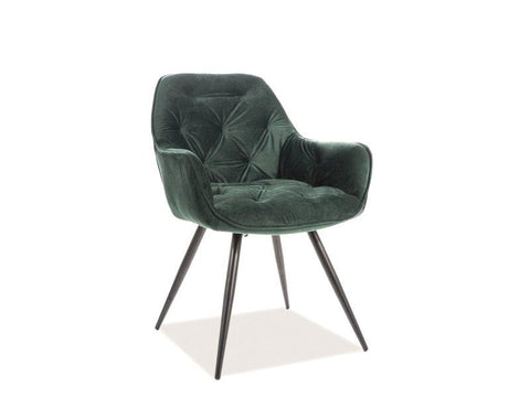 Designer Stuhl Eternity Velvet Green-Luxano