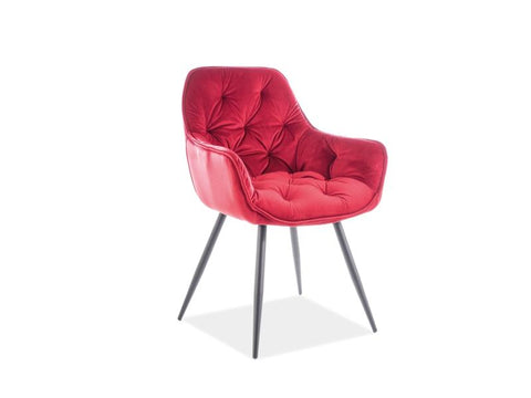 Designer Stuhl Eternity Velvet Red-Luxano