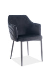 Designer Stuhl Ostra Velvet Black-Luxano