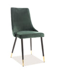 Designer Stuhl Pia Velvet Green-Luxano