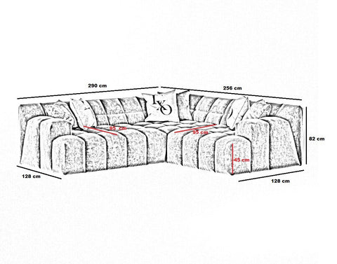 Designersofa Beluga Corner-Luxano