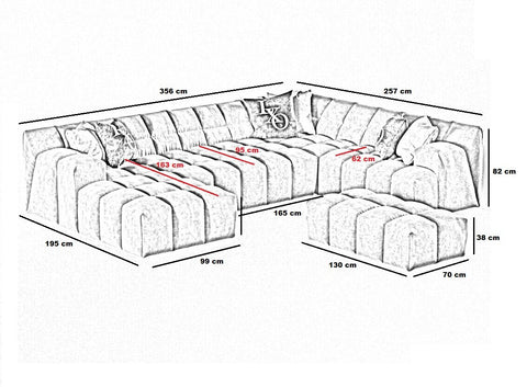 Designersofa Beluga Maxi-Luxano