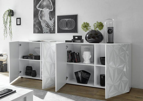 Designer Sideboard Diamond 4-Türig