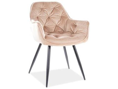 Designer Chair Eternity Velvet Beige