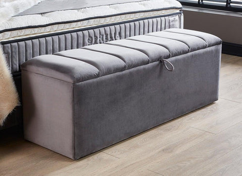 Designer Boxspringbett Ophelia inkl. Matratze & Stauraum