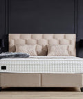 Designer Boxspringbett Palermo inkl. Matratze & Stauraum - Luxano