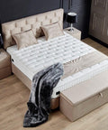 Designer Boxspringbett Palermo inkl. Matratze & Stauraum - Luxano