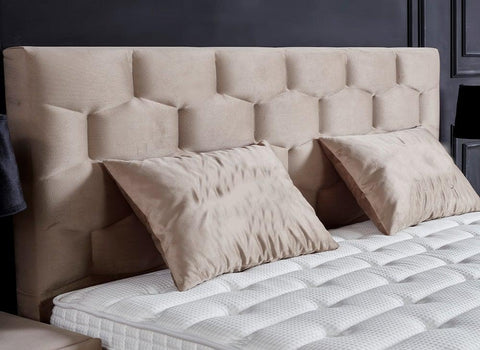 Designer Boxspringbett Palermo inkl. Matratze & Stauraum - Luxano