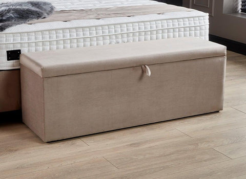 Designer Boxspringbett Palermo inkl. Matratze & Stauraum - Luxano