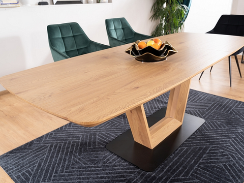 Designer dining table Santana with extension 160-220cm