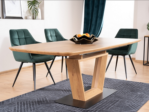 Designer dining table Santana with extension 160-220cm